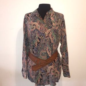 Equipment Silk button shirt Size Small